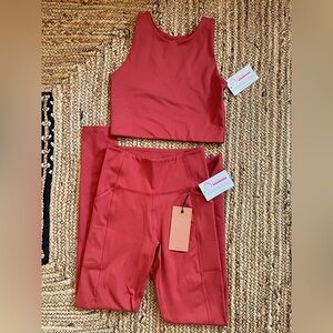 Girlfriend Collective Ribbed Set Size Small NWT